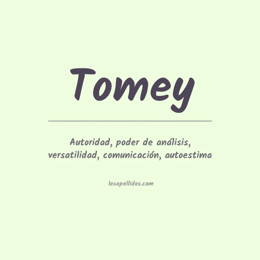 Apellido Tomey