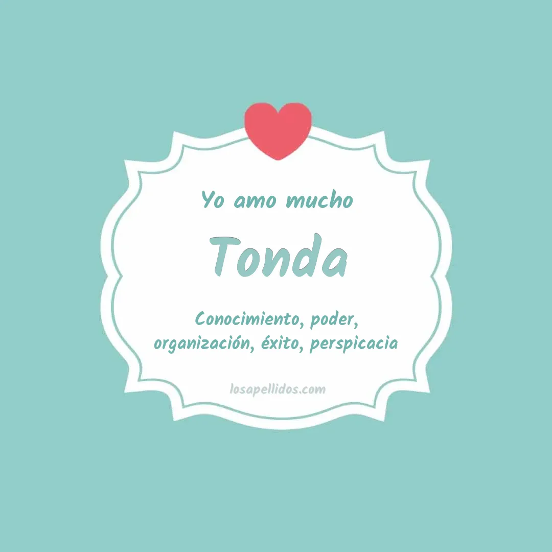 Yo amo mucho Tonda