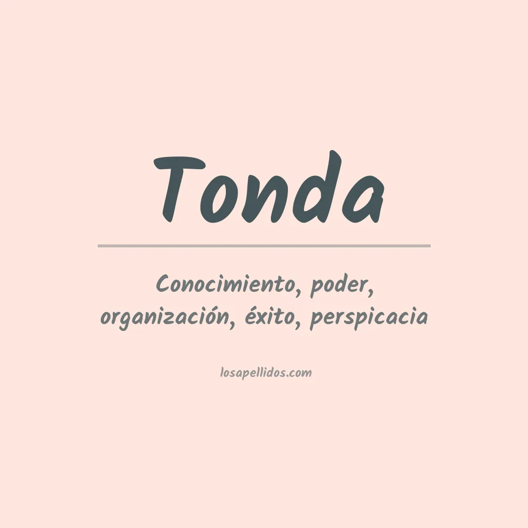 Apellido Tonda
