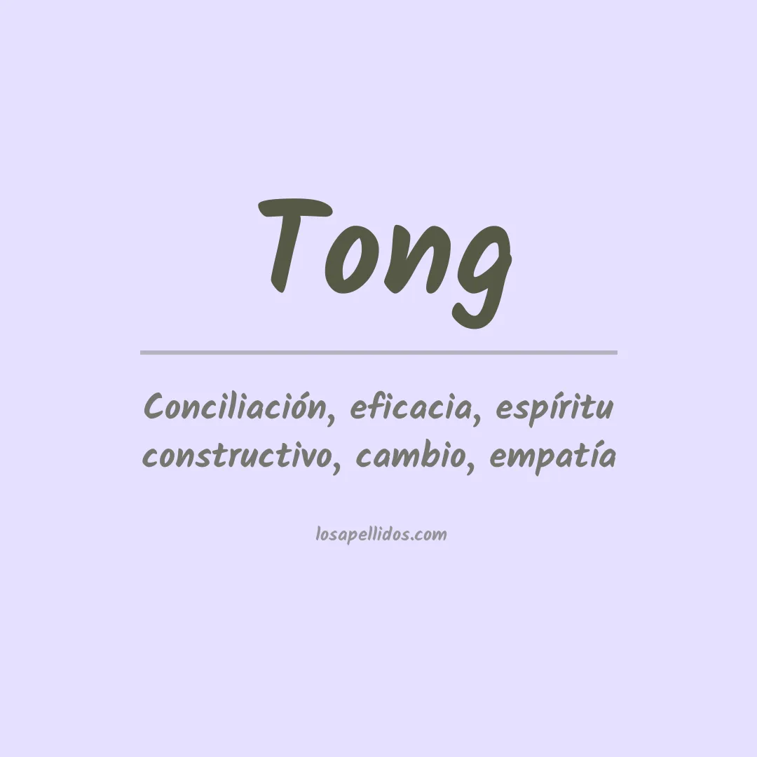 Apellido Tong