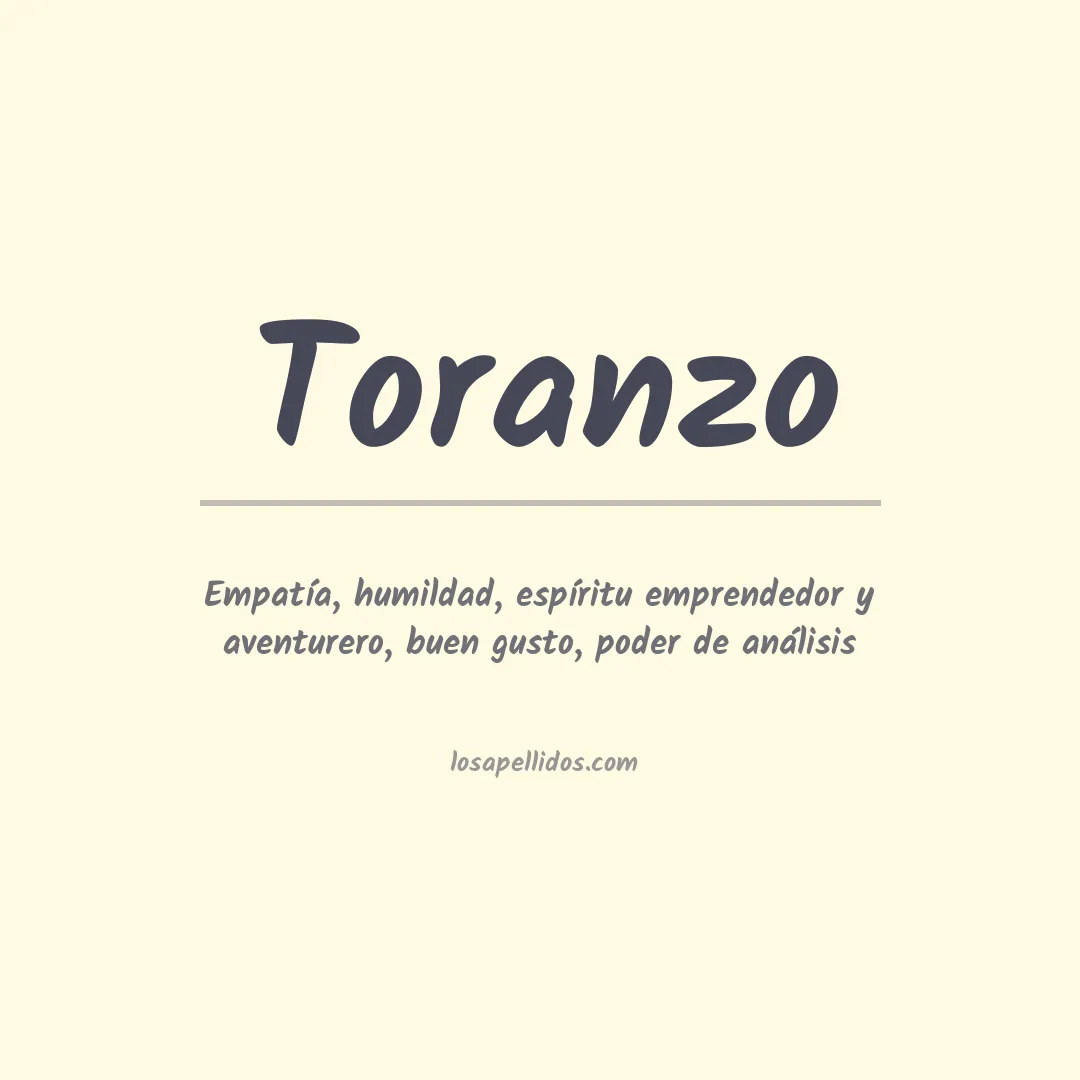 Significado del Apellido Toranzo