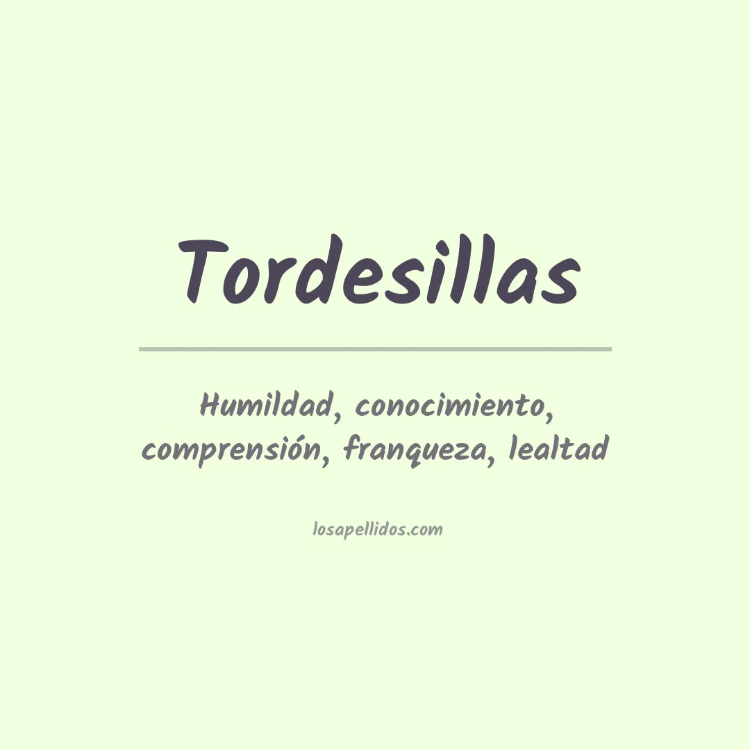 Apellido Tordesillas