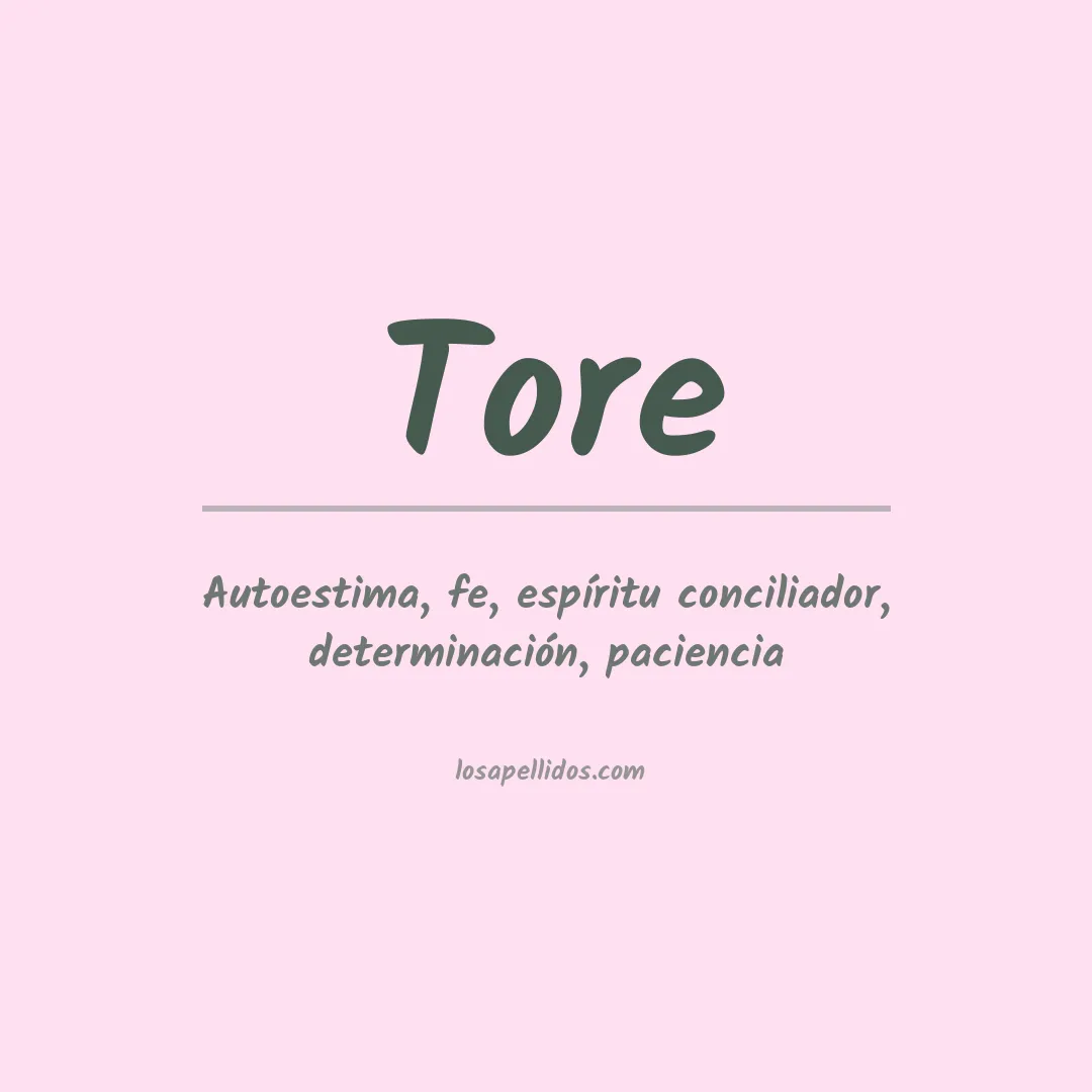 Apellido Tore