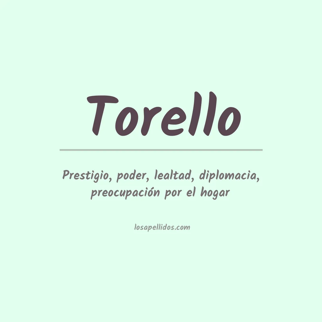 Apellido Torello