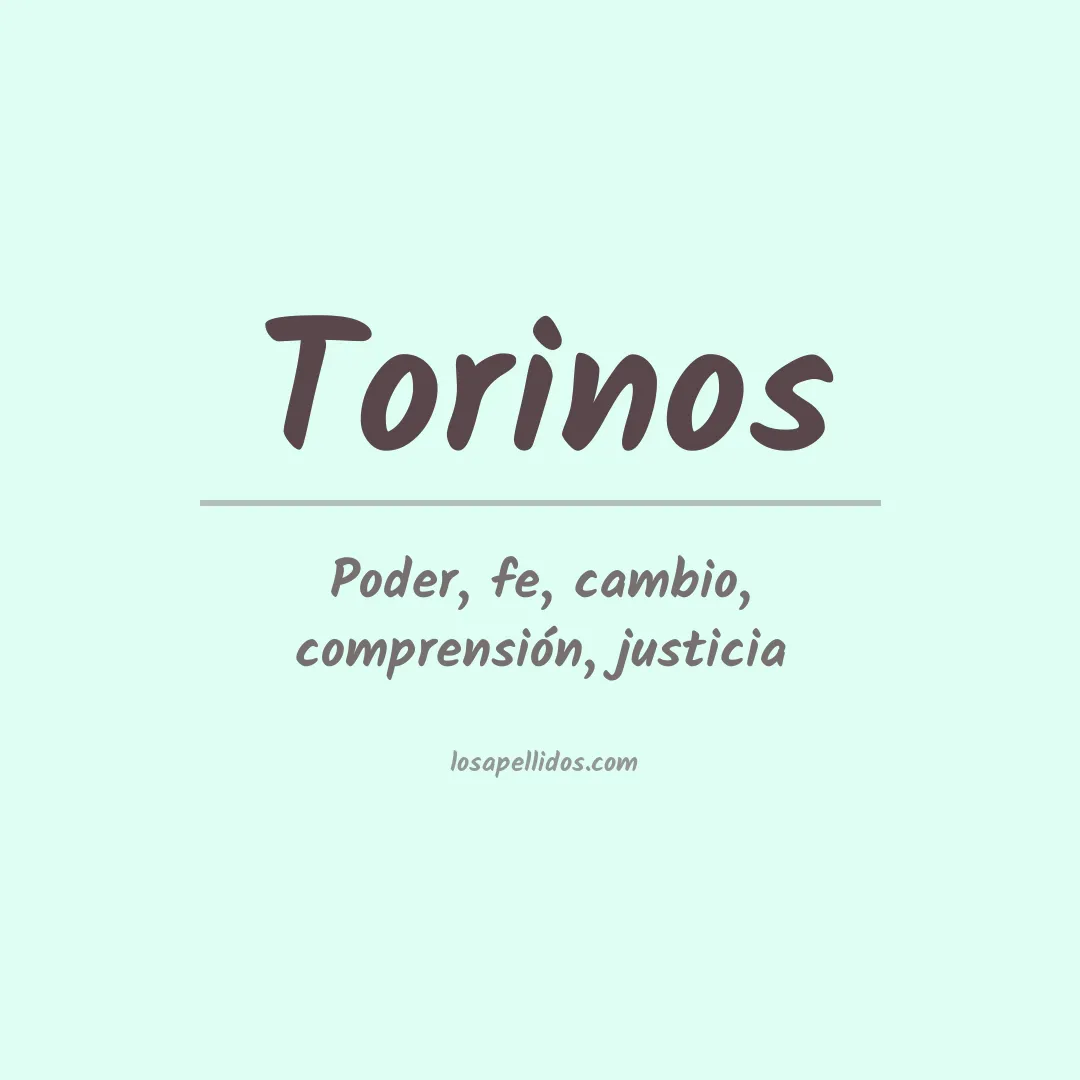 Significado del Apellido Torinos