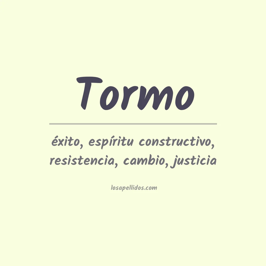 Apellido Tormo