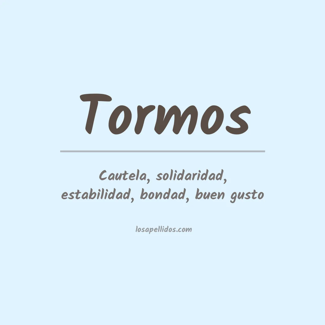 Apellido Tormos