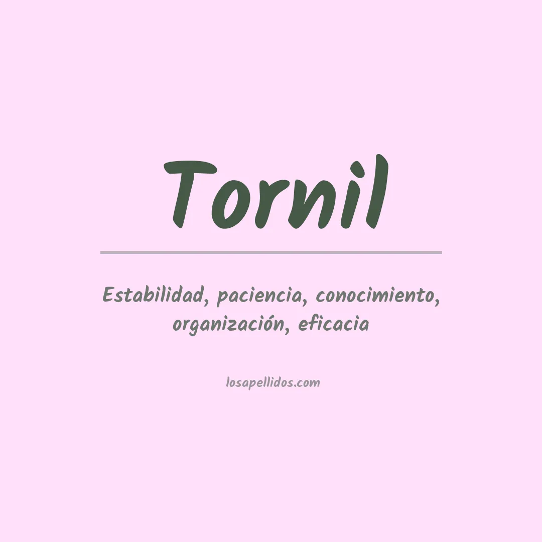 Apellido Tornil