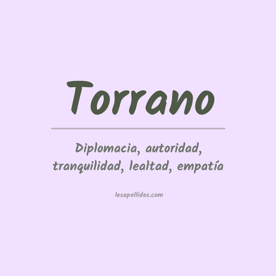 Apellido Torrano