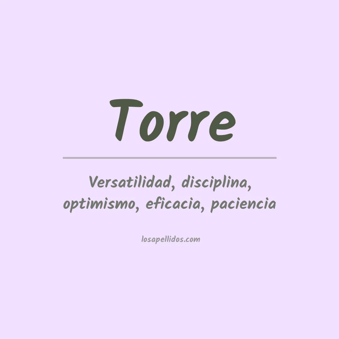 Apellido Torre