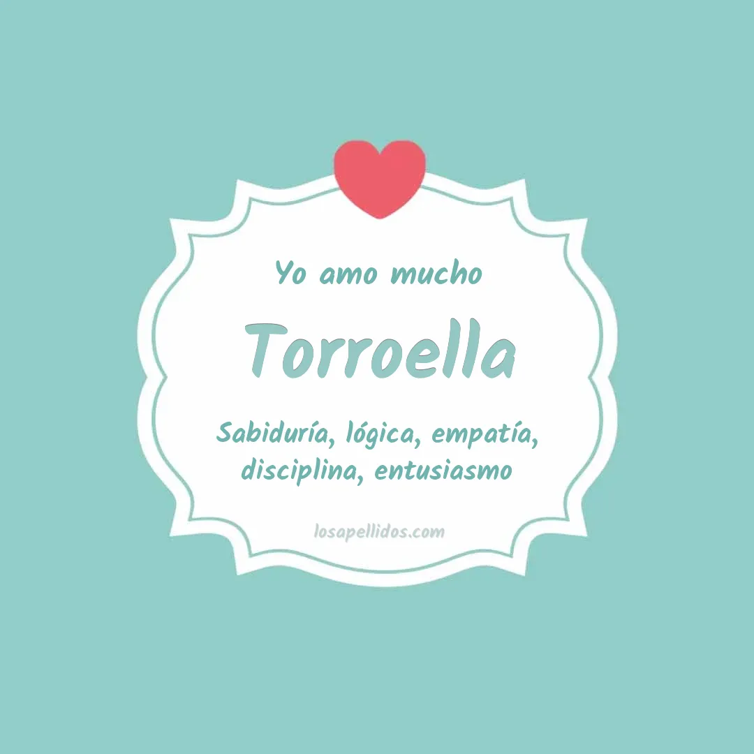 Yo amo mucho Torroella