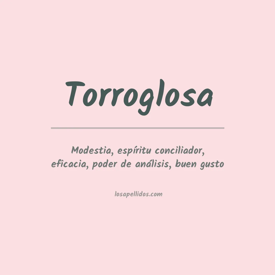 Apellido Torroglosa