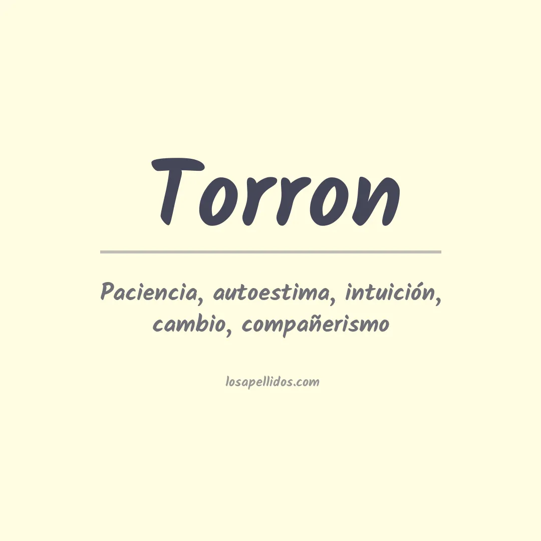 Apellido Torron