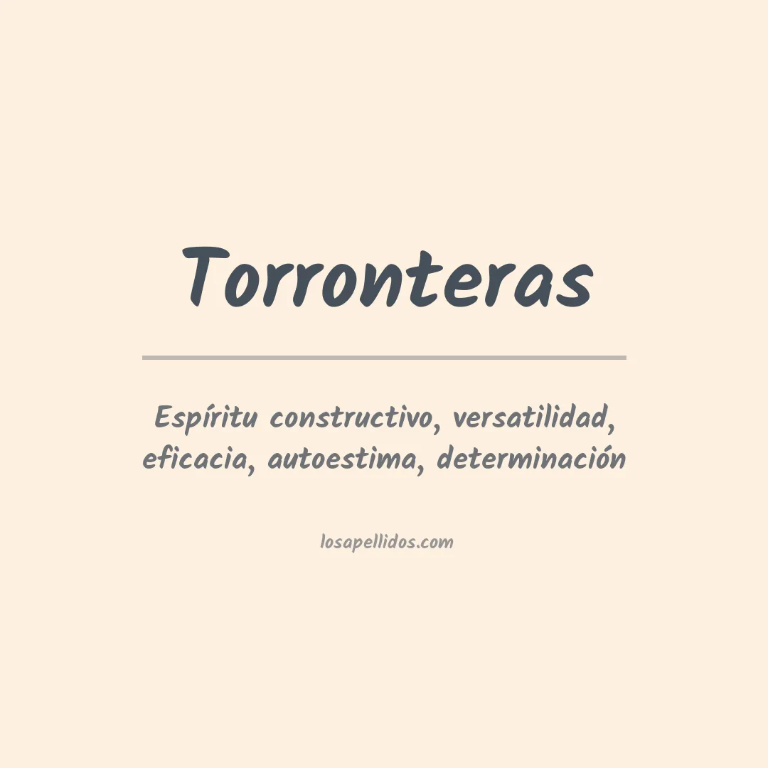 Apellido Torronteras