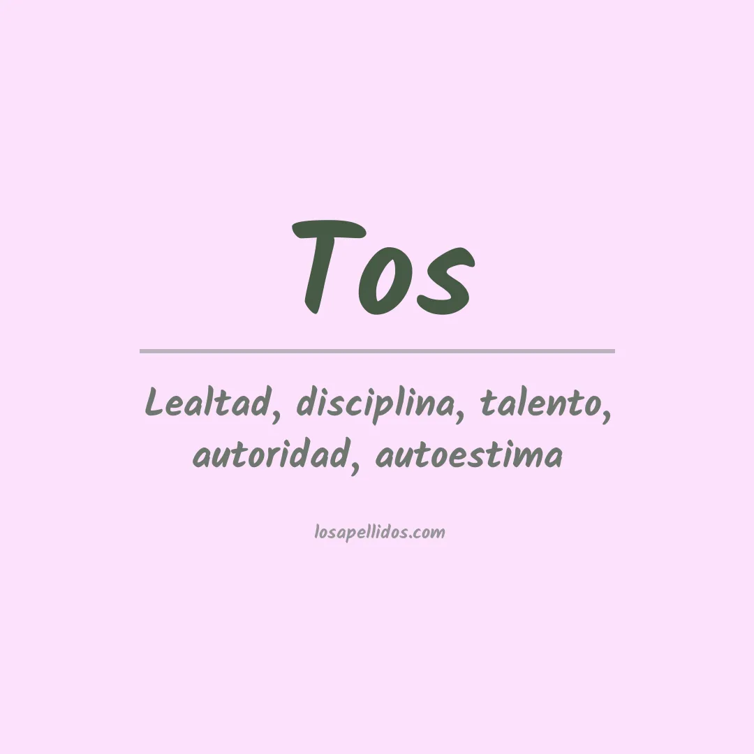 Apellido Tos