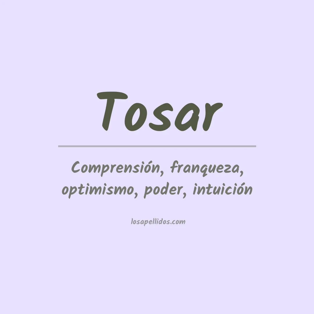 Apellido Tosar