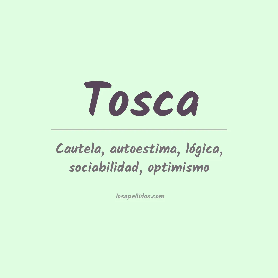Apellido Tosca