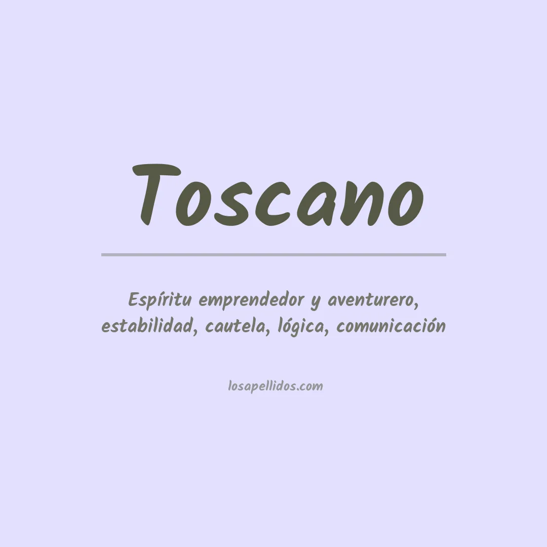 Apellido Toscano