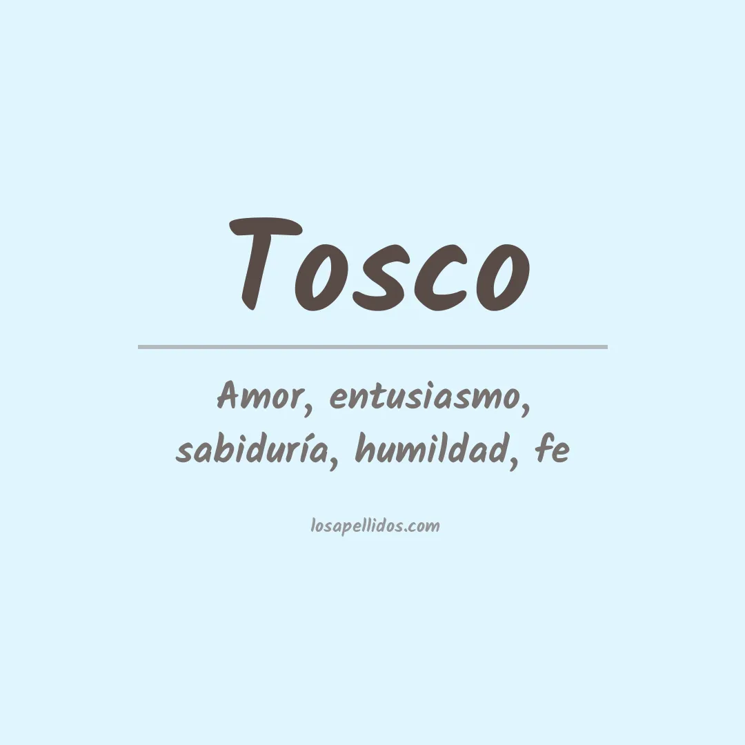 Apellido Tosco