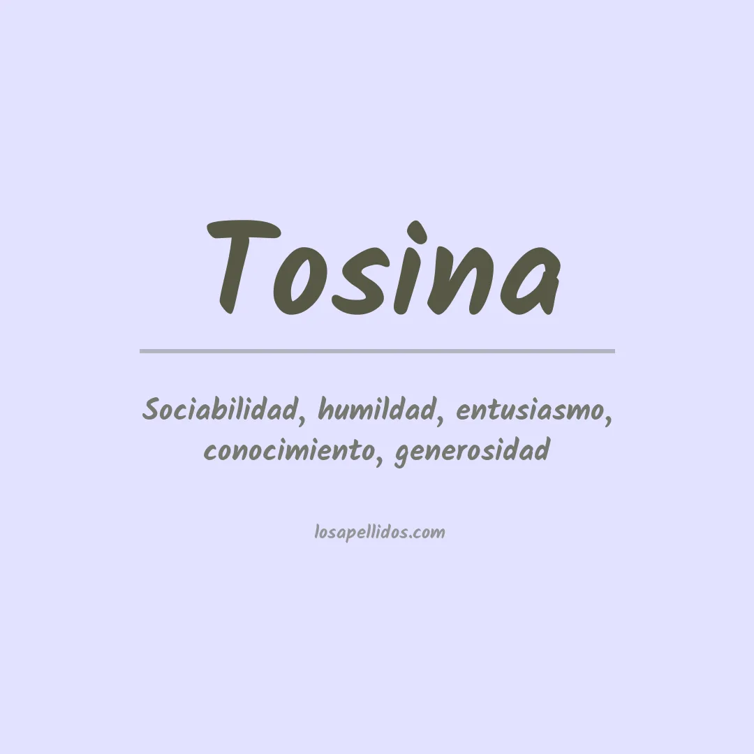 Apellido Tosina