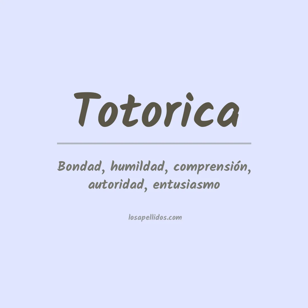 Apellido Totorica