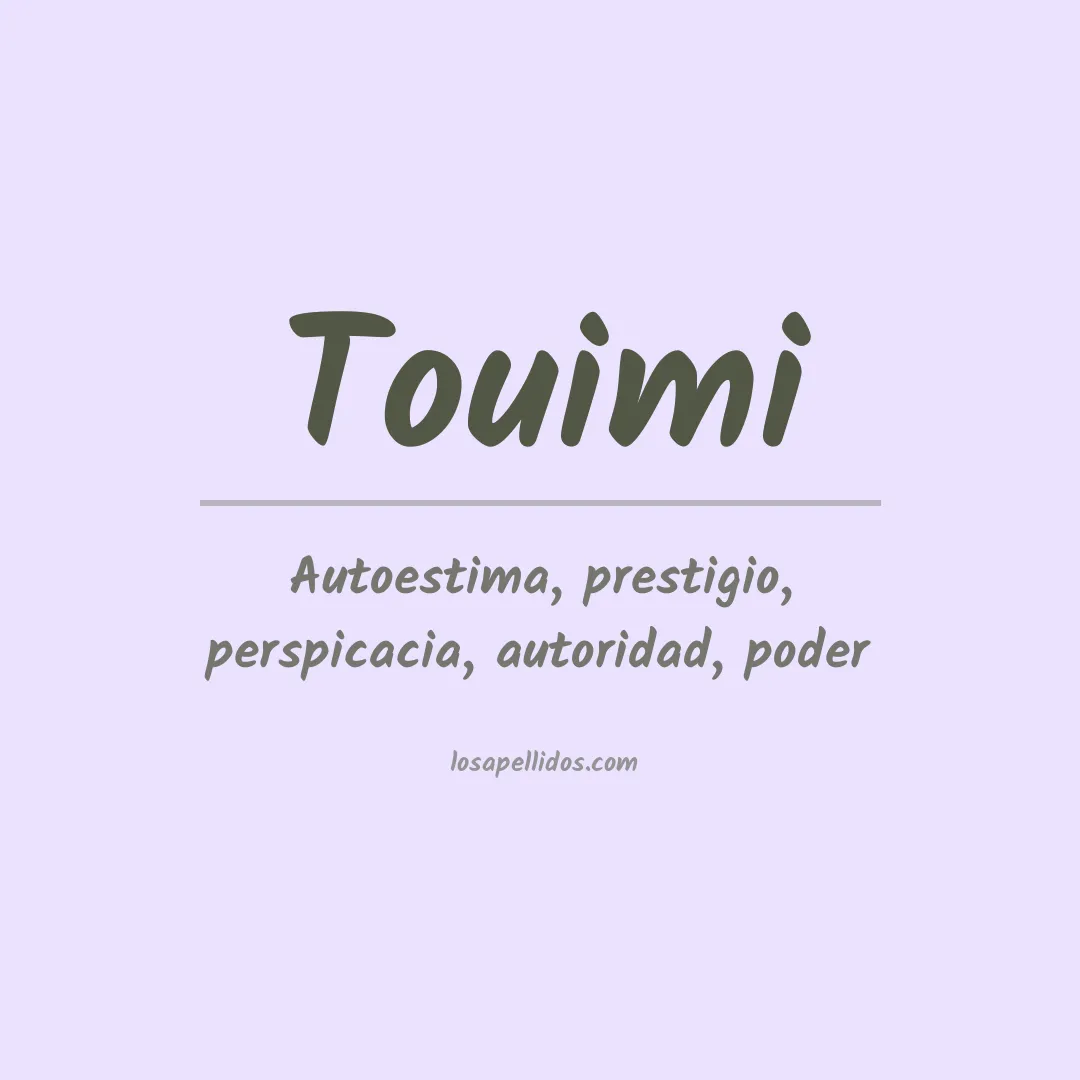 Apellido Touimi