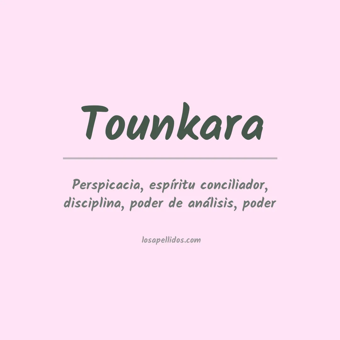 Apellido Tounkara
