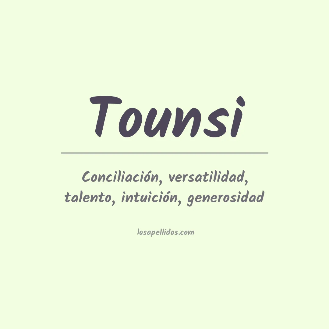 Apellido Tounsi