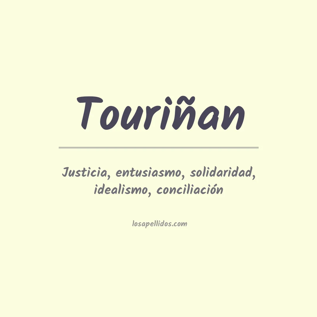 Significado del Apellido Touriñan