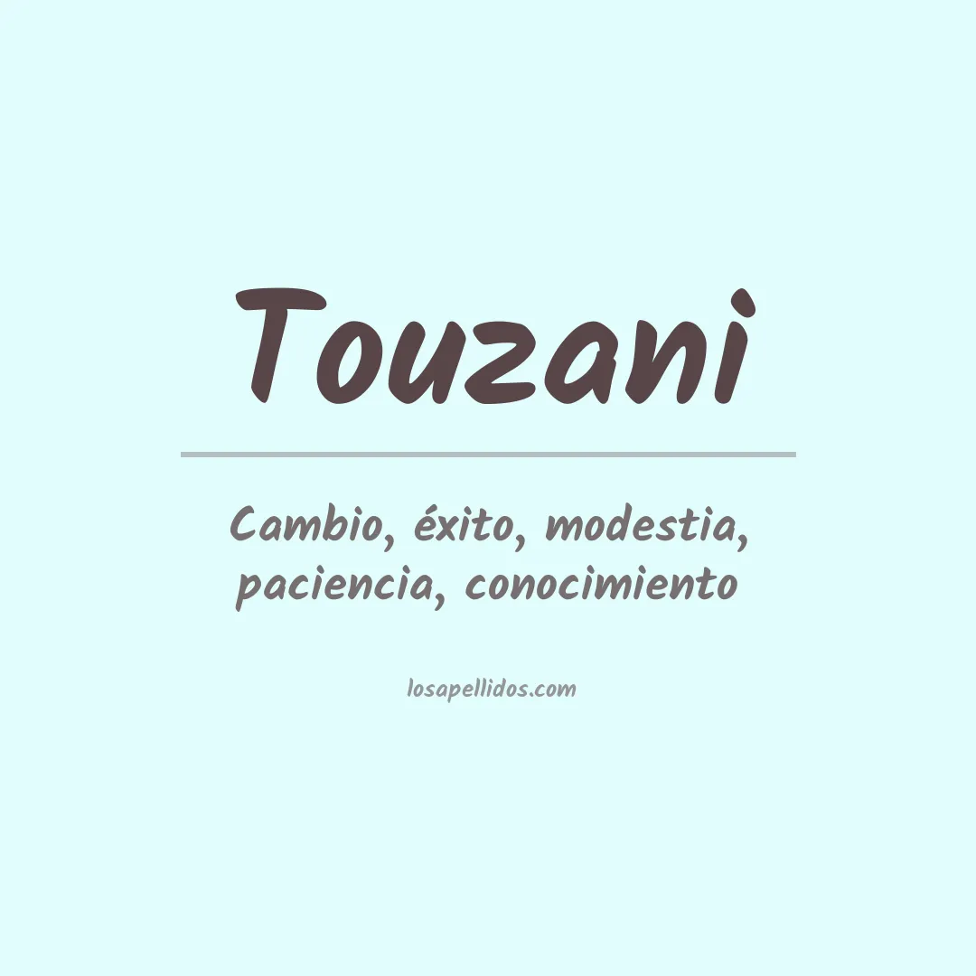 Apellido Touzani
