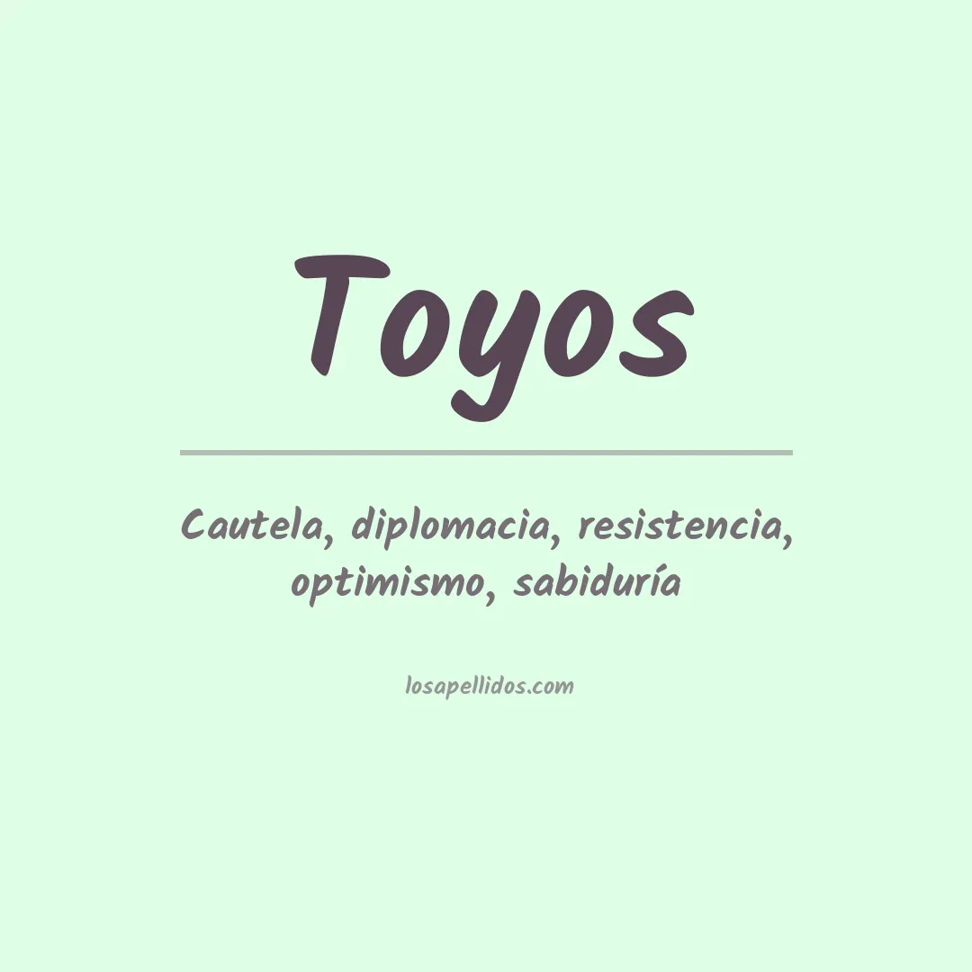 Apellido Toyos