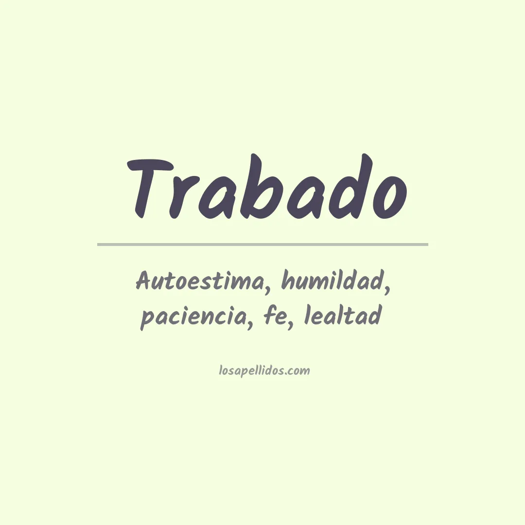 Apellido Trabado