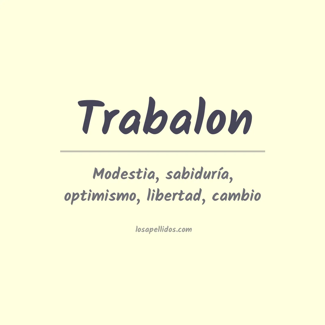 Apellido Trabalon