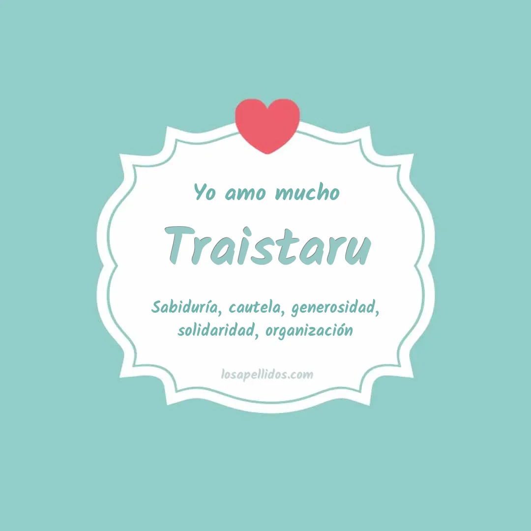 Yo amo mucho Traistaru