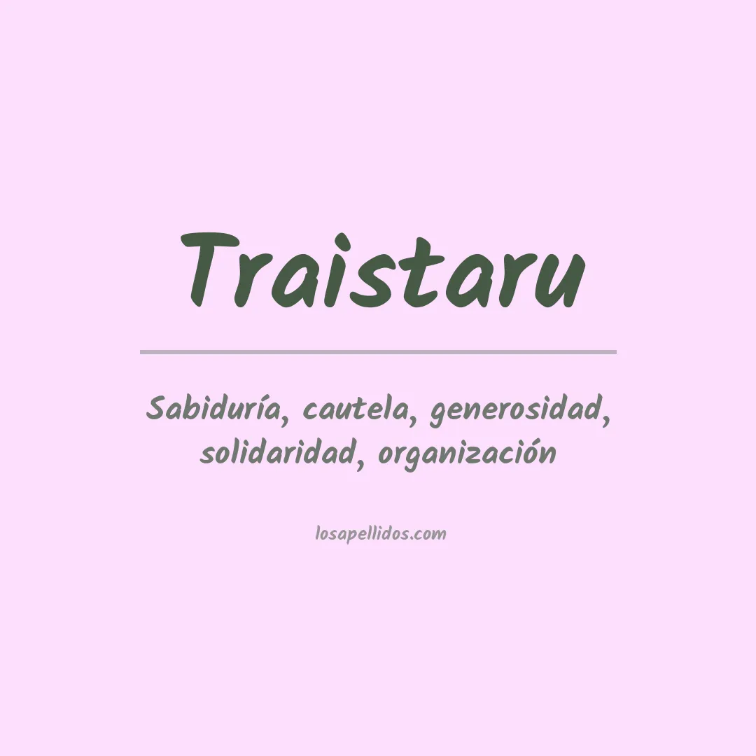 Apellido Traistaru