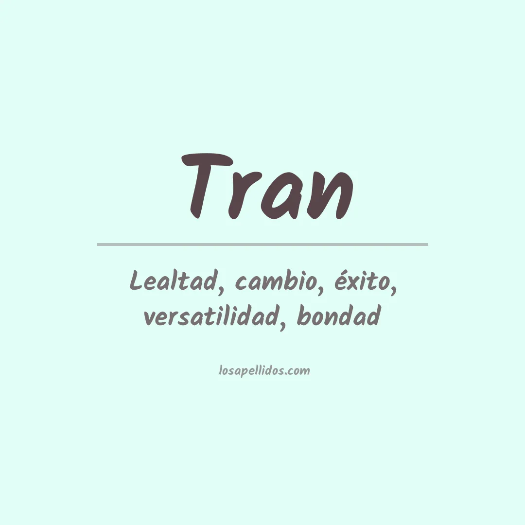Apellido Tran