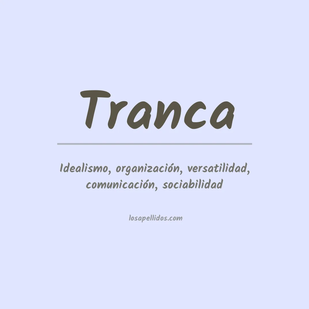 Apellido Tranca