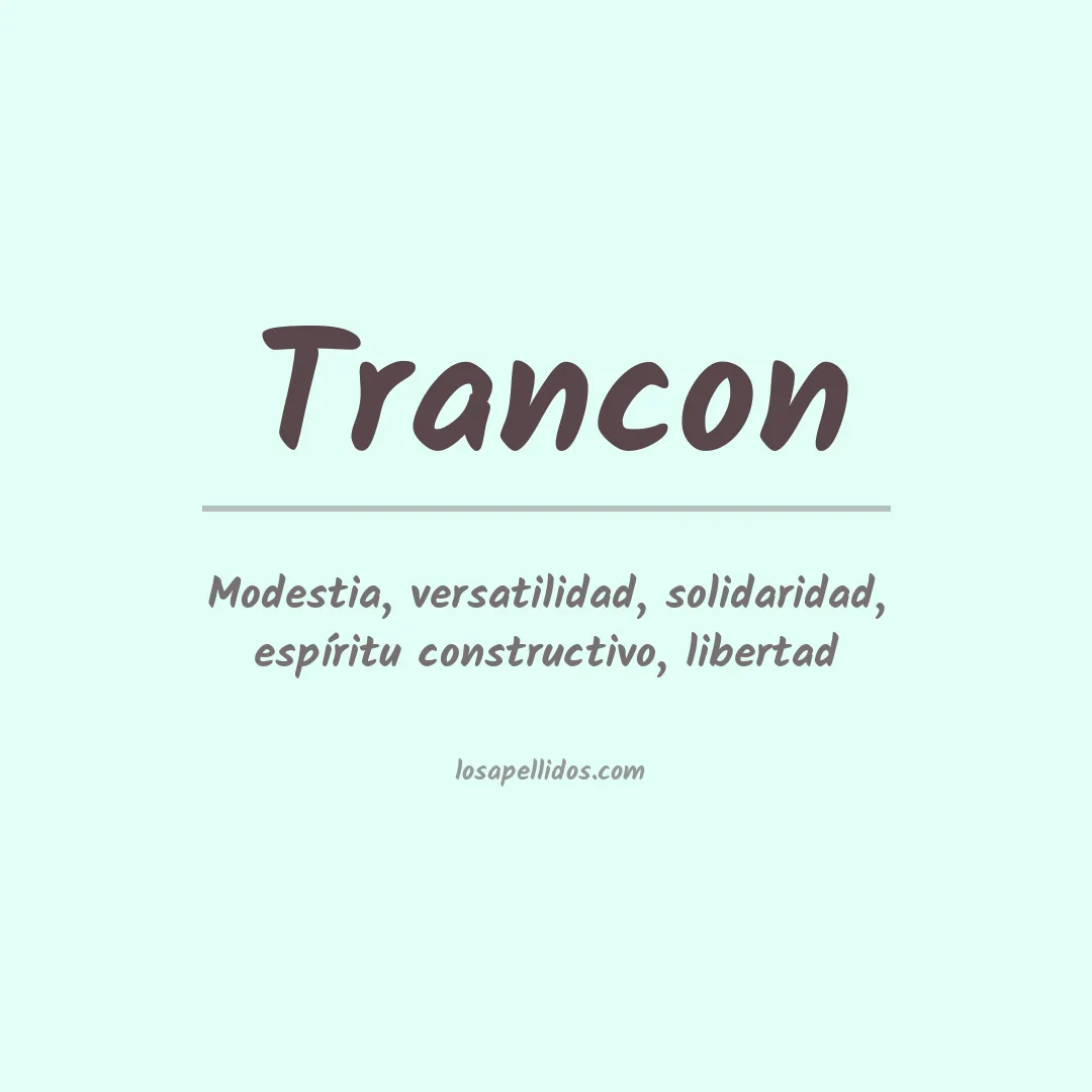 Apellido Trancon