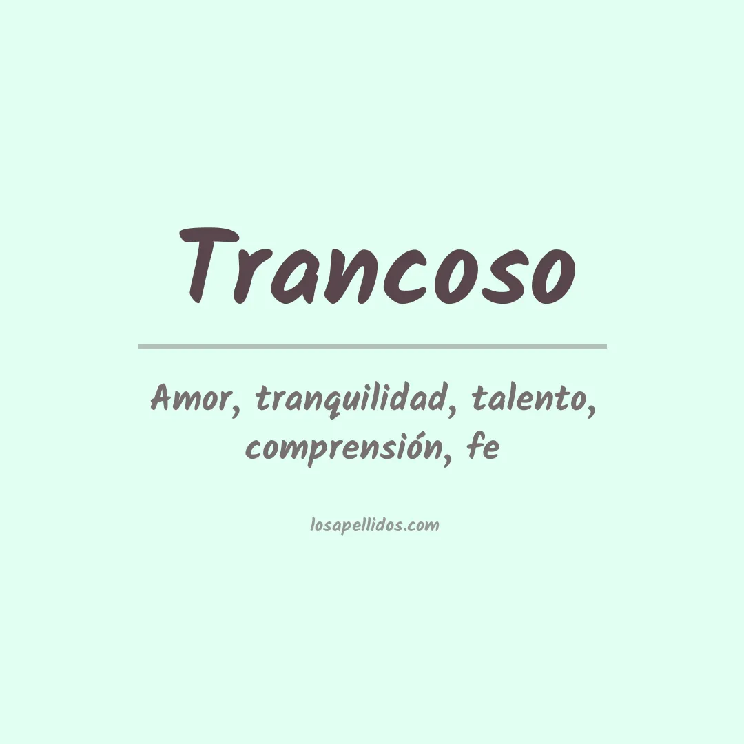 Apellido Trancoso