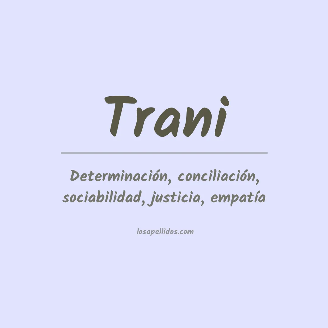 Apellido Trani