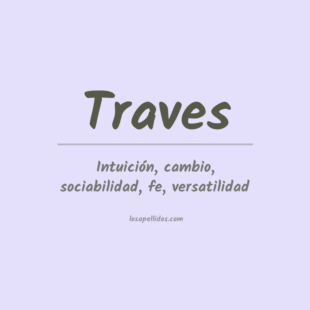 Apellido Traves