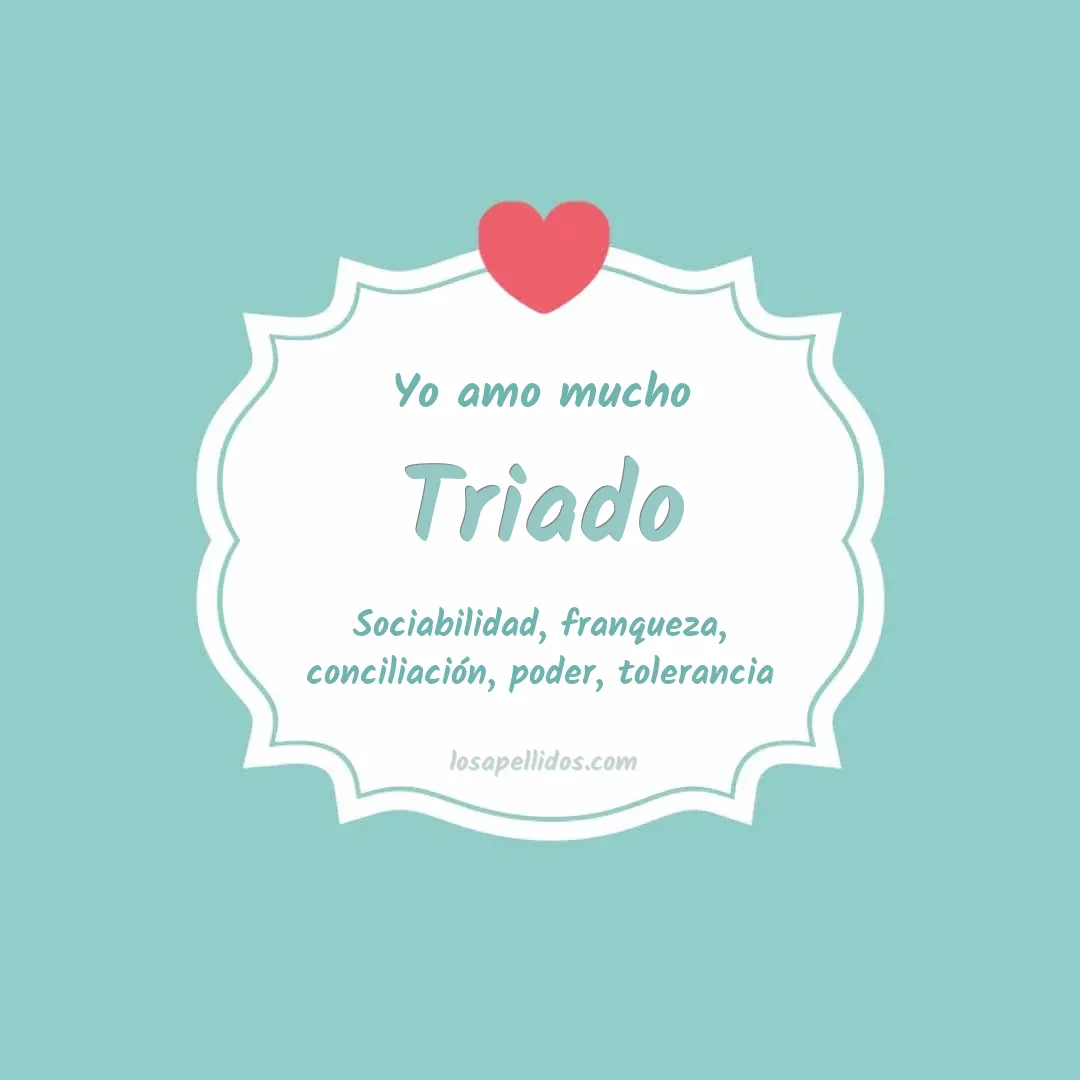 Yo amo mucho Triado