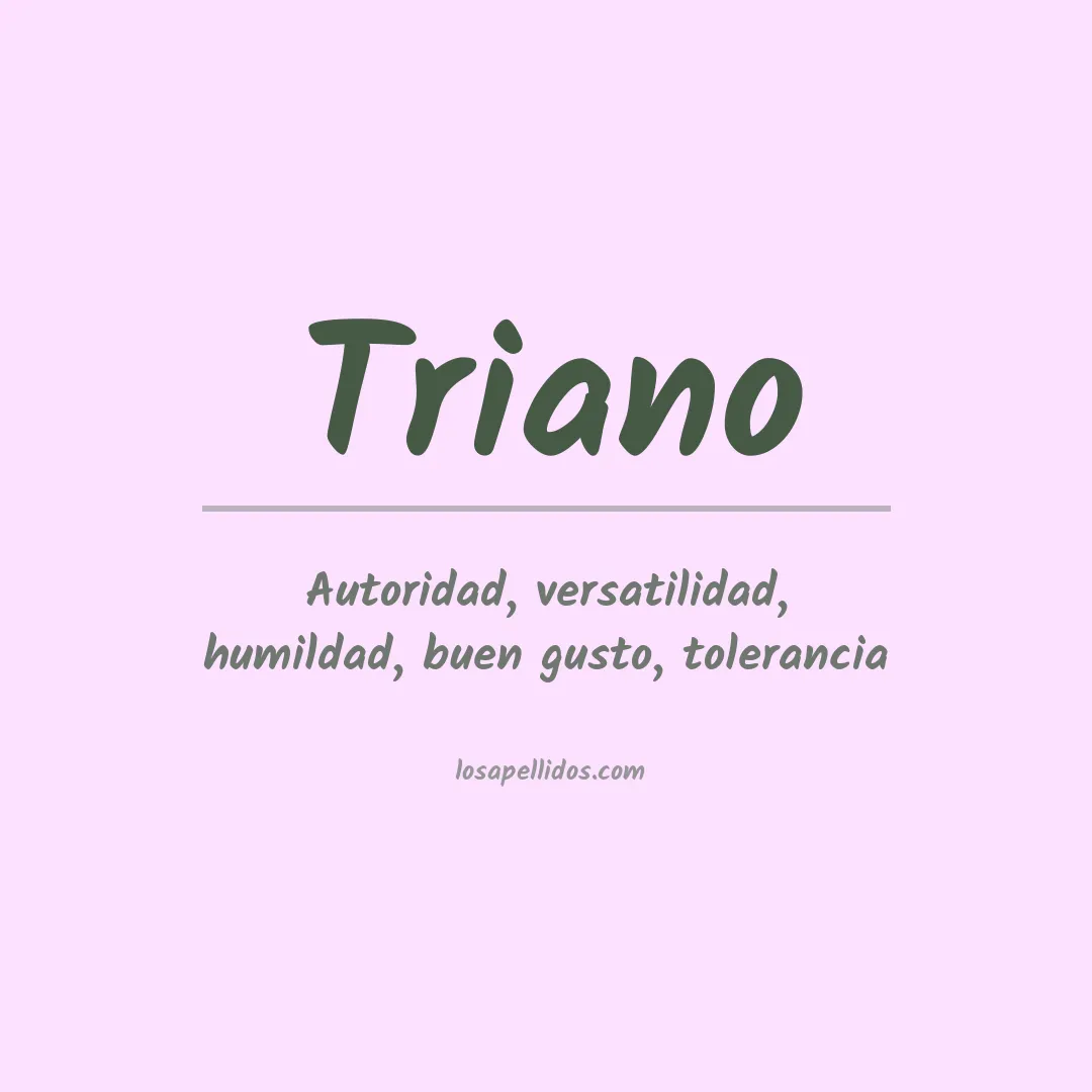 Apellido Triano