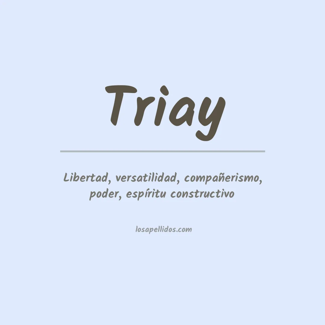 Apellido Triay
