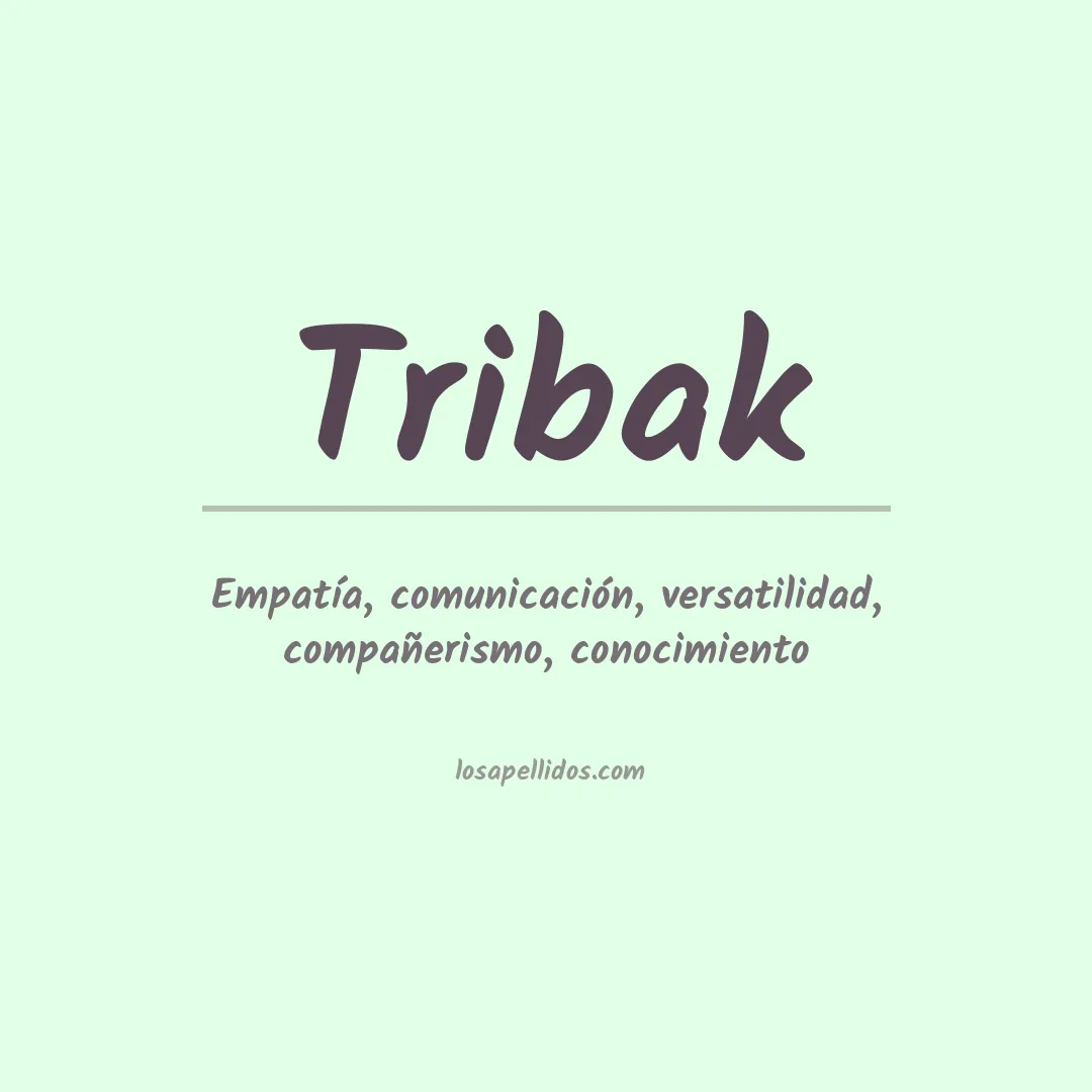 Apellido Tribak