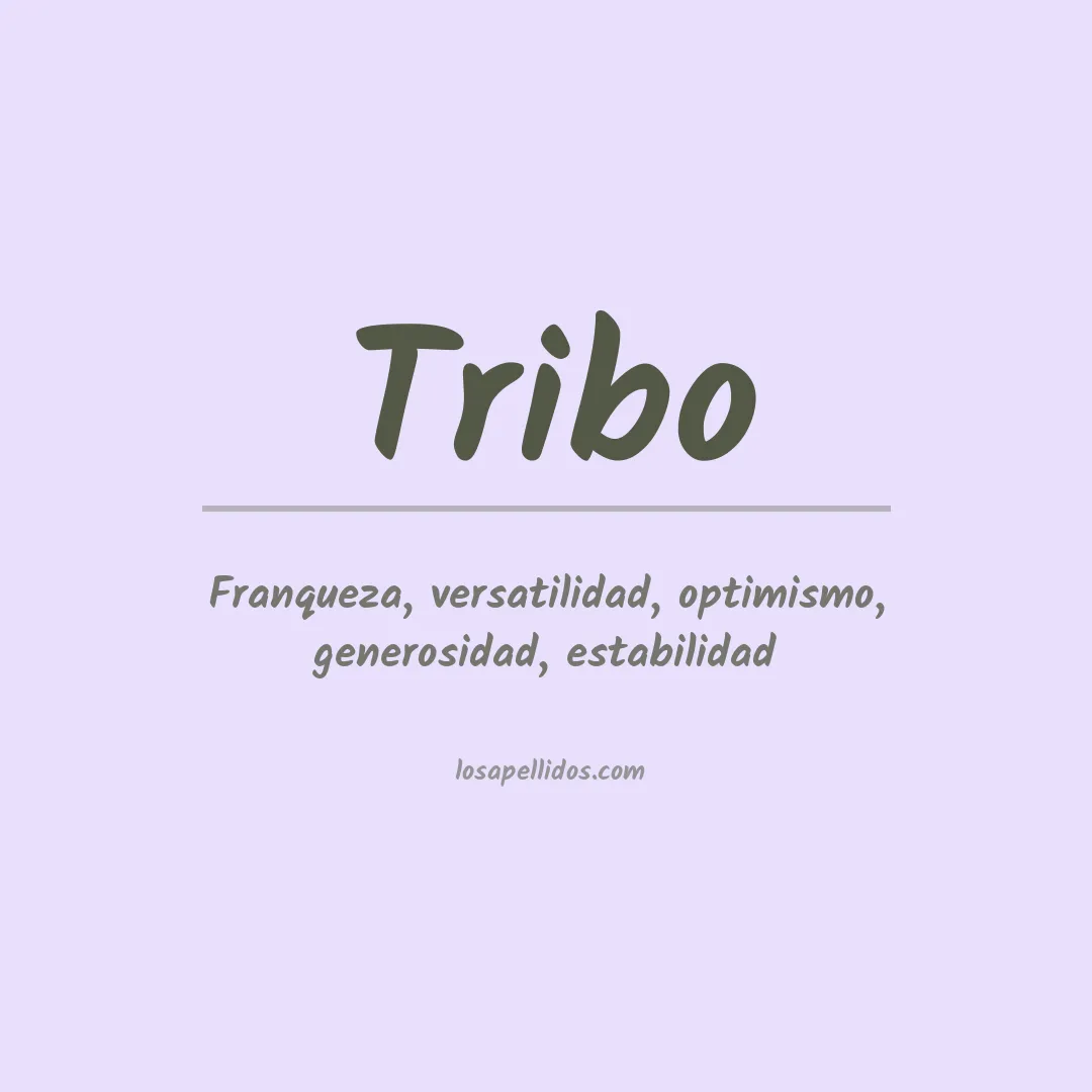Apellido Tribo