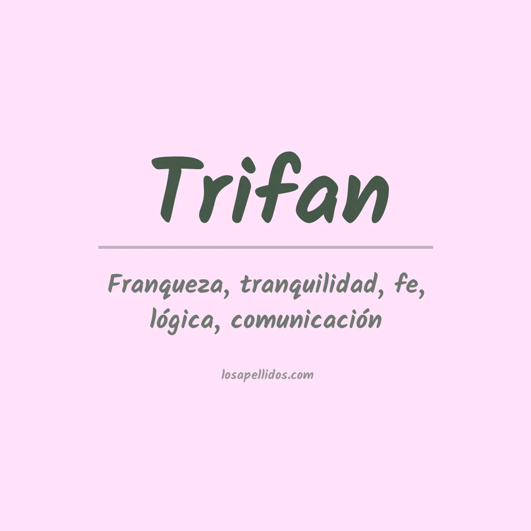 Apellido Trifan