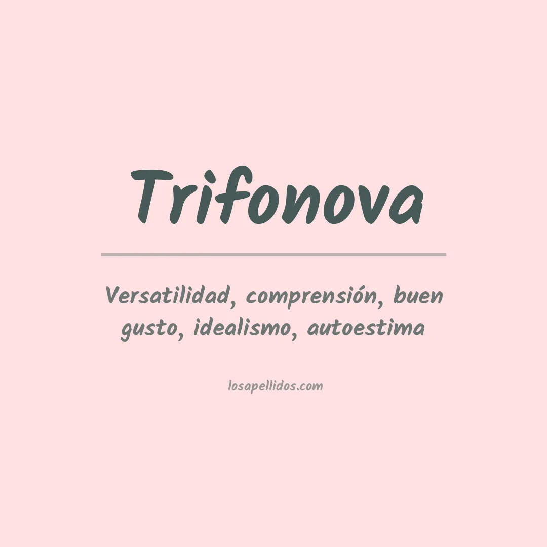 Apellido Trifonova