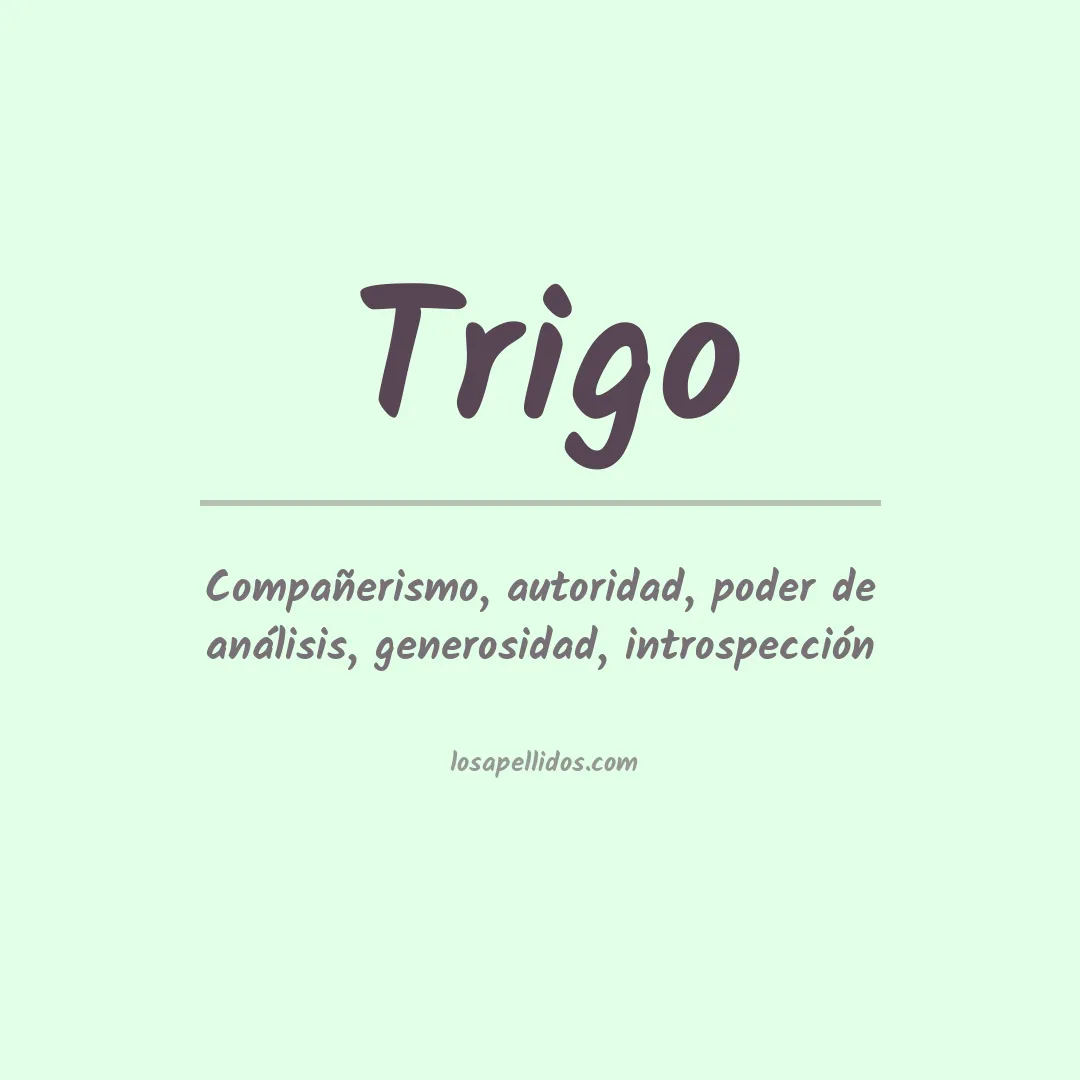 Apellido Trigo