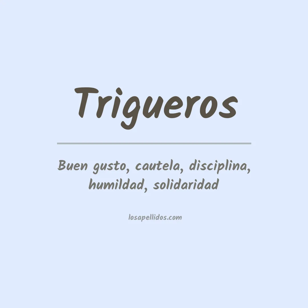 Apellido Trigueros